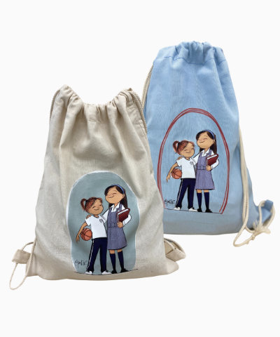 Mochila de deporte azul celeste - Imagen 2